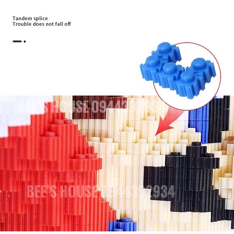 Mô hình lego Khối Lego Đồ chơi giáo dục trẻ em✓┅☞  Lego doremon - Đồ chơi xếp hình lắp ráp mèo máy doraemon siêu to nano block