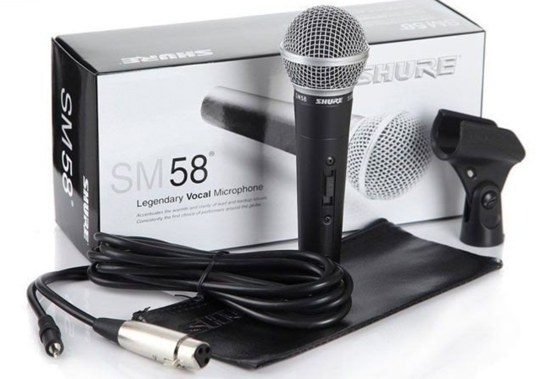 Micro karaoke có dây shure sm-58, mic hát karaoke hay - shure sm58