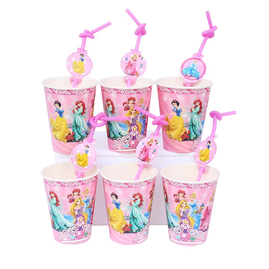Set 6 cốc giấy chấm bi trang trí sinh nhật - ly giấy