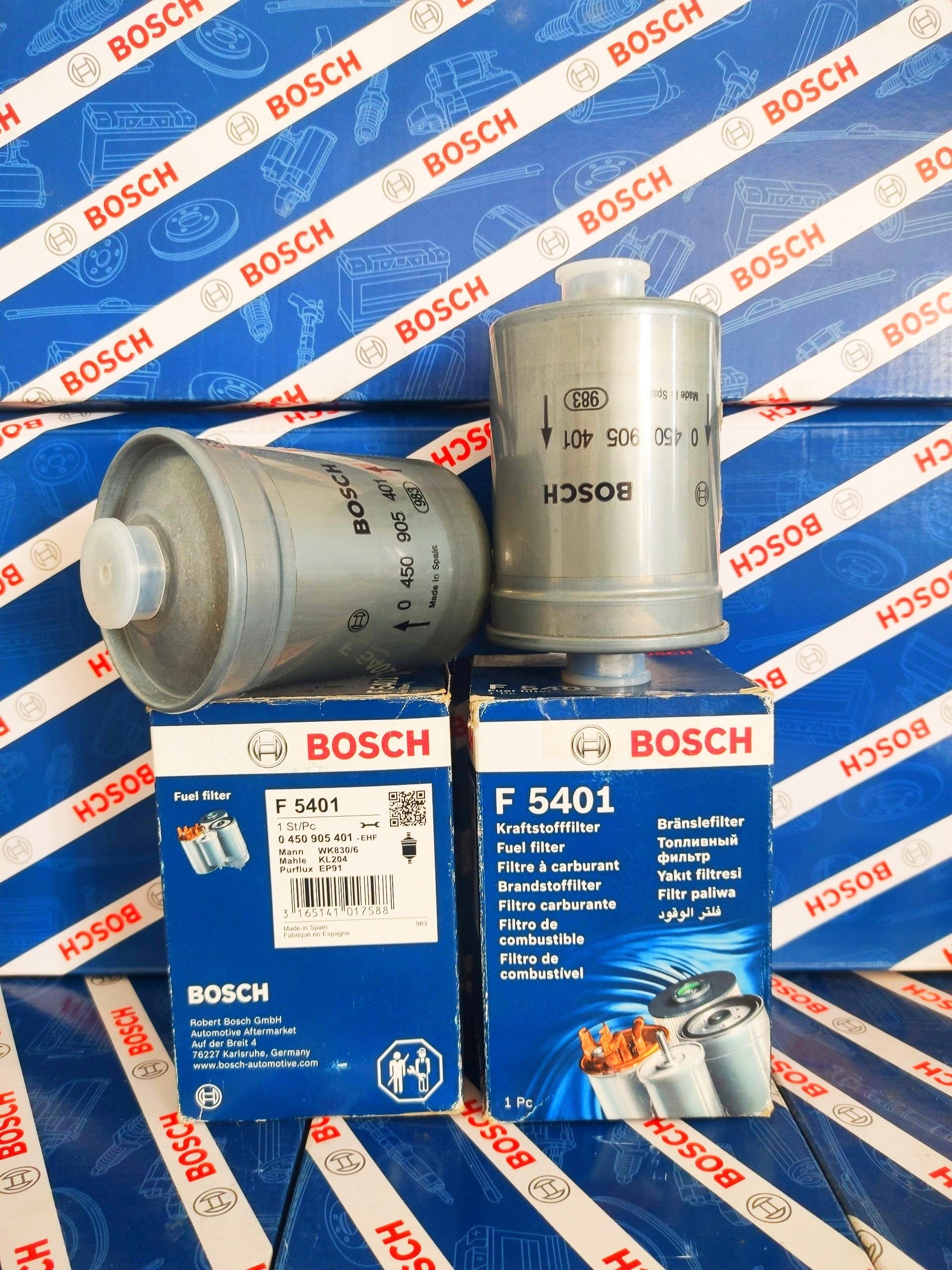 Lọc nhiên liệu mercedes mb100, mb140 ssangyong chairman gasoline/máy xăng - bosch f5401