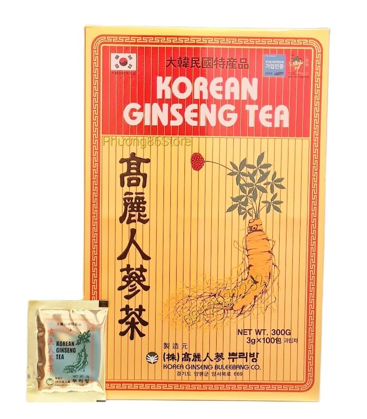 Trà Sâm Hàn Quốc Korean Ginseng Tea - Hộp 100 Gói