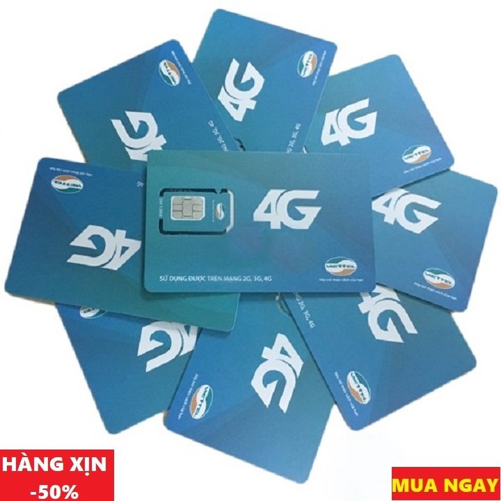 Sim 4G Viettel Trọn Gói 1 Năm (5GB/Tháng - Gói D500) Chuẩn Tốc Độ