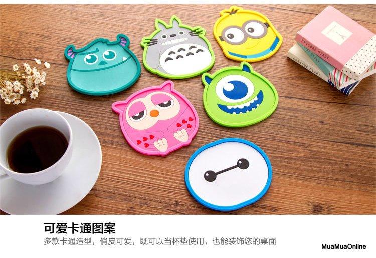 Miếng Lót Ly Hình Thú Cao Cấp