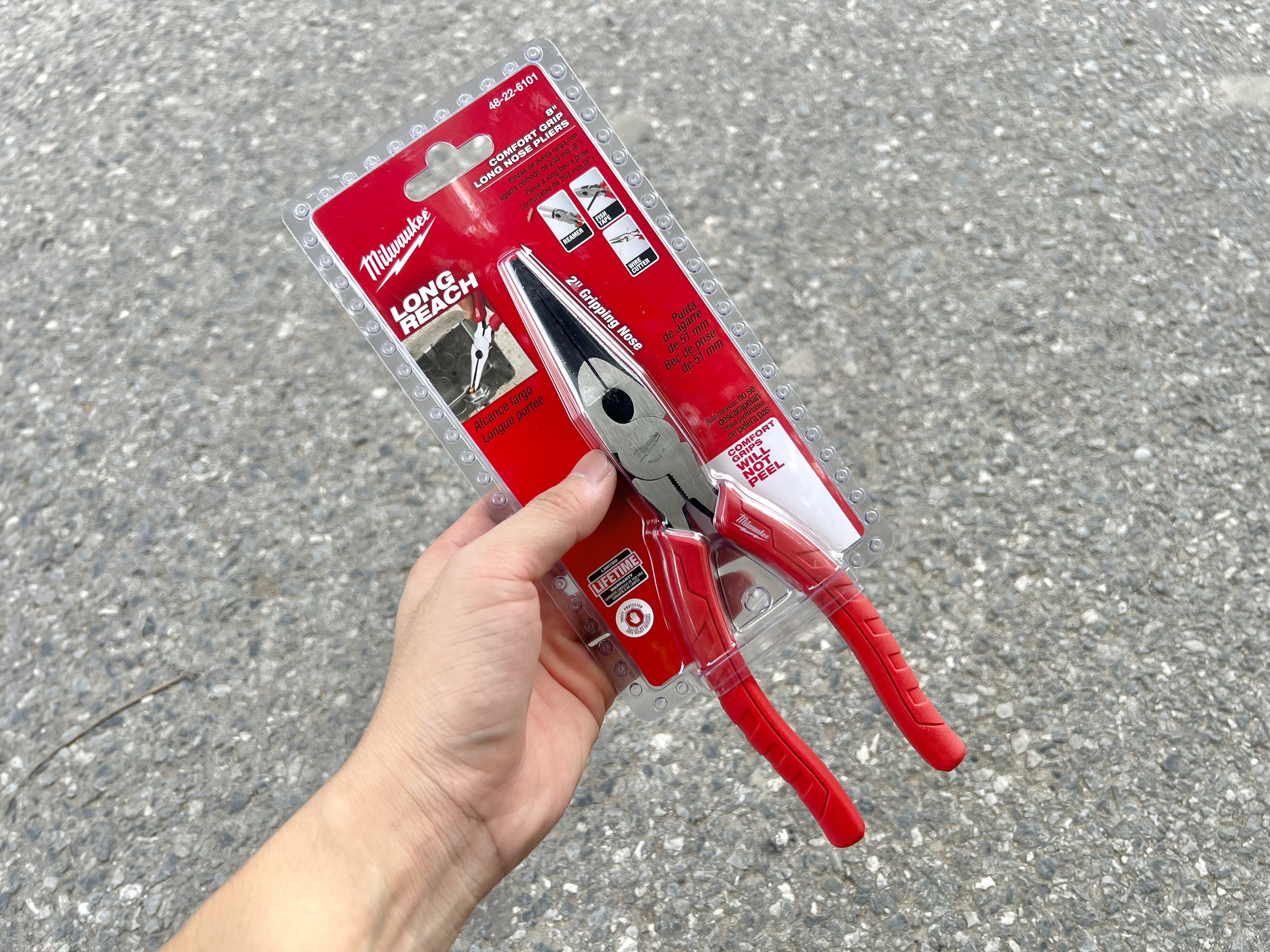 Kìm nhọn 8inch milwaukee 48-22-6101