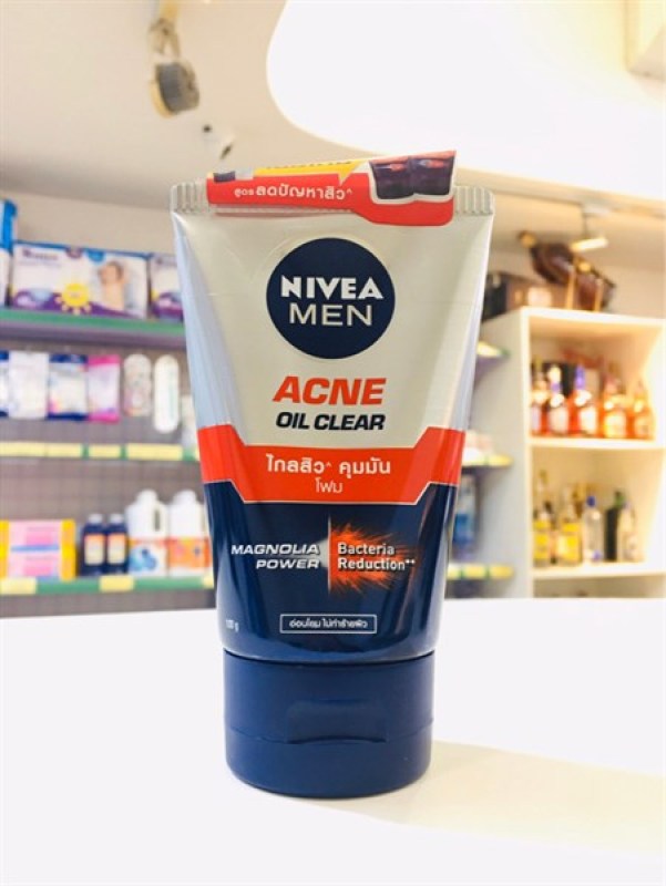 Sữa rửa mặt Nivea Men Acne Oil Clear 100ml nhập khẩu