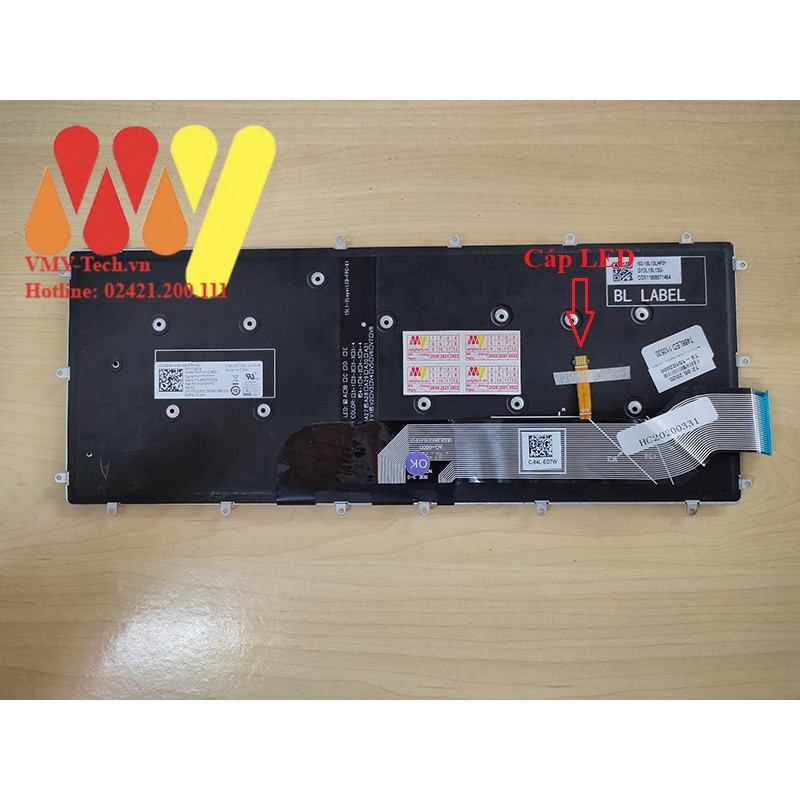 Bàn phím laptop dell vostro 14 v5468 v5471 latitude 2 in 1 3379 p75g p75g001 new
