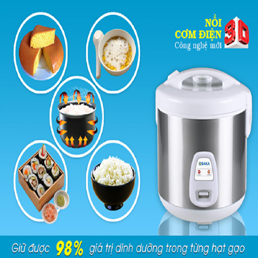 Nồi cơm điện Osaka 3D 318G
