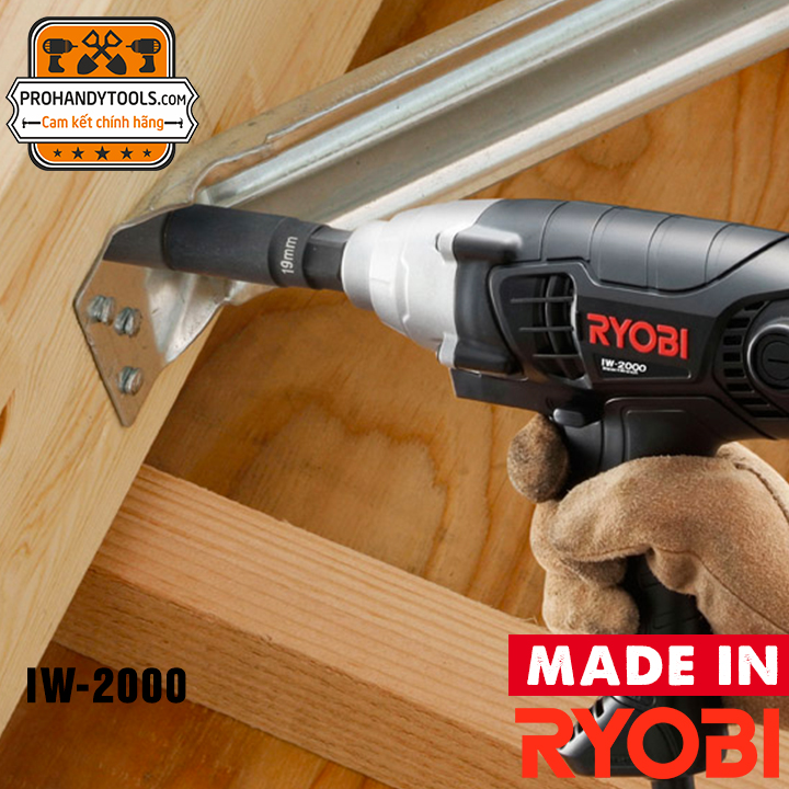 Máy Siết Bulon Cầm Tay  Ryobi  IW-2000 320W (Dùng Điện)