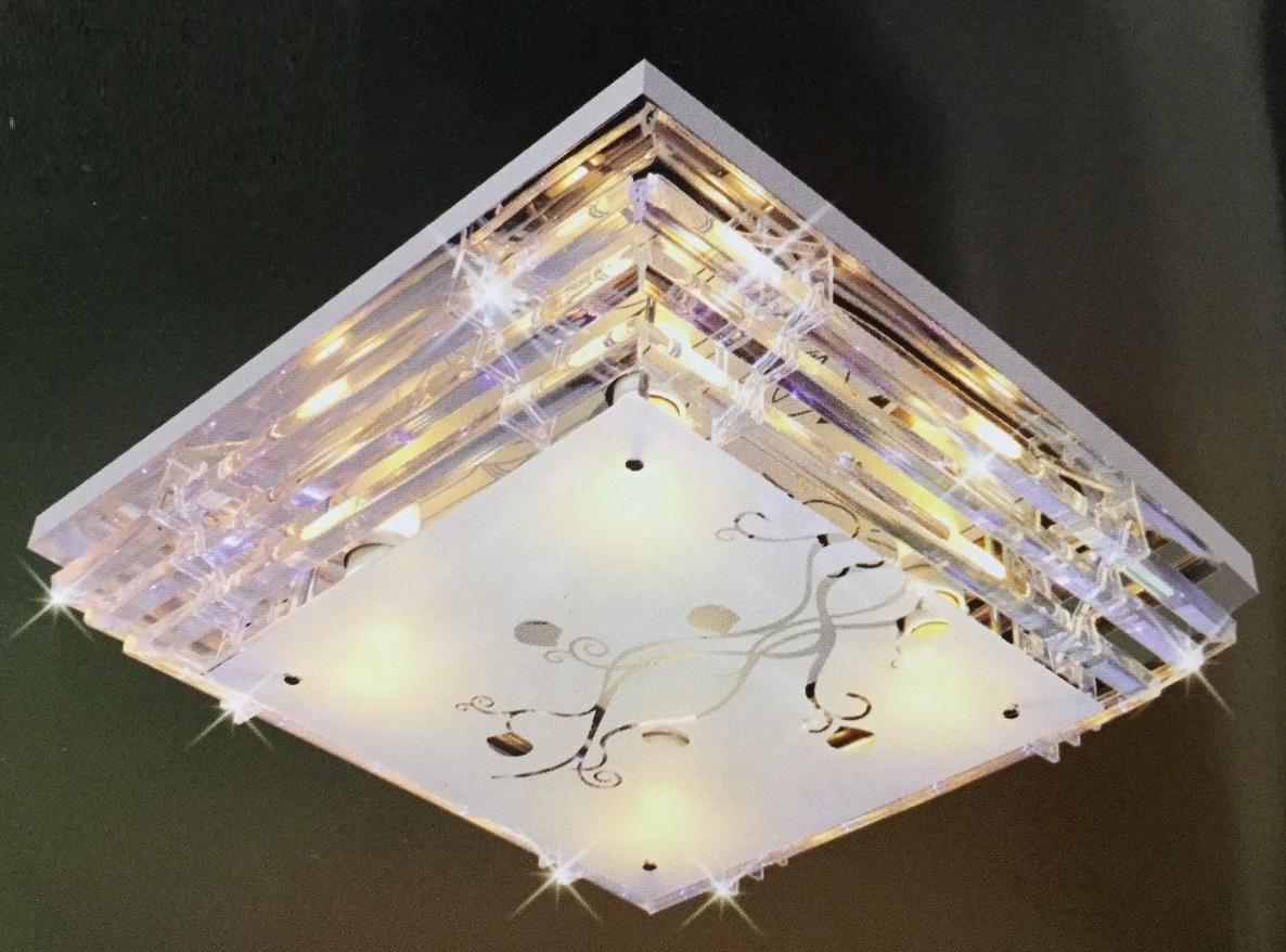 Đèn mâm led ốp trần vuông 500