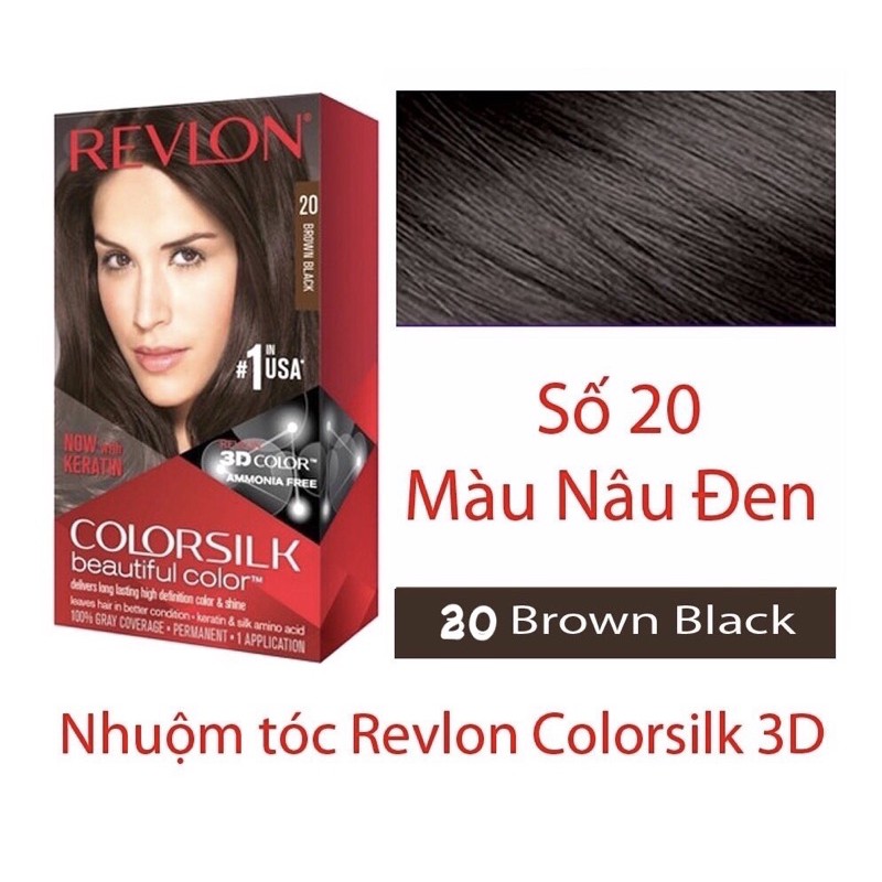 Kem nhuộm tóc thảo dược Revlon ColorSilk