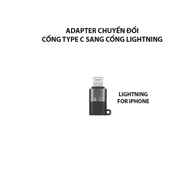 Adapter Chuyển Đổi Cổng TypeC Sang Lightning Cho iPhone