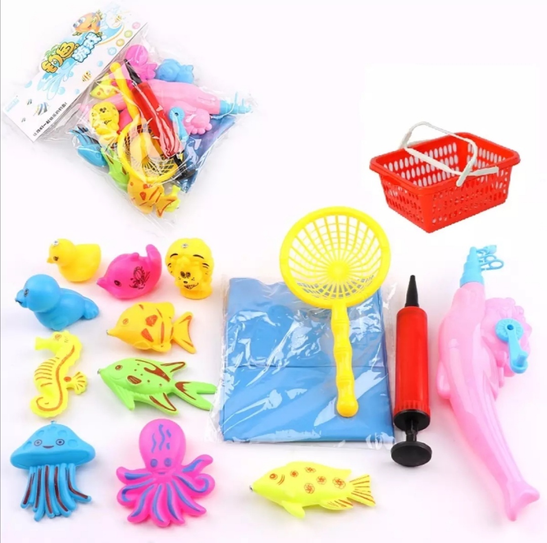 Bộ đồ chơi câu cá kèm phao size to cho bé.