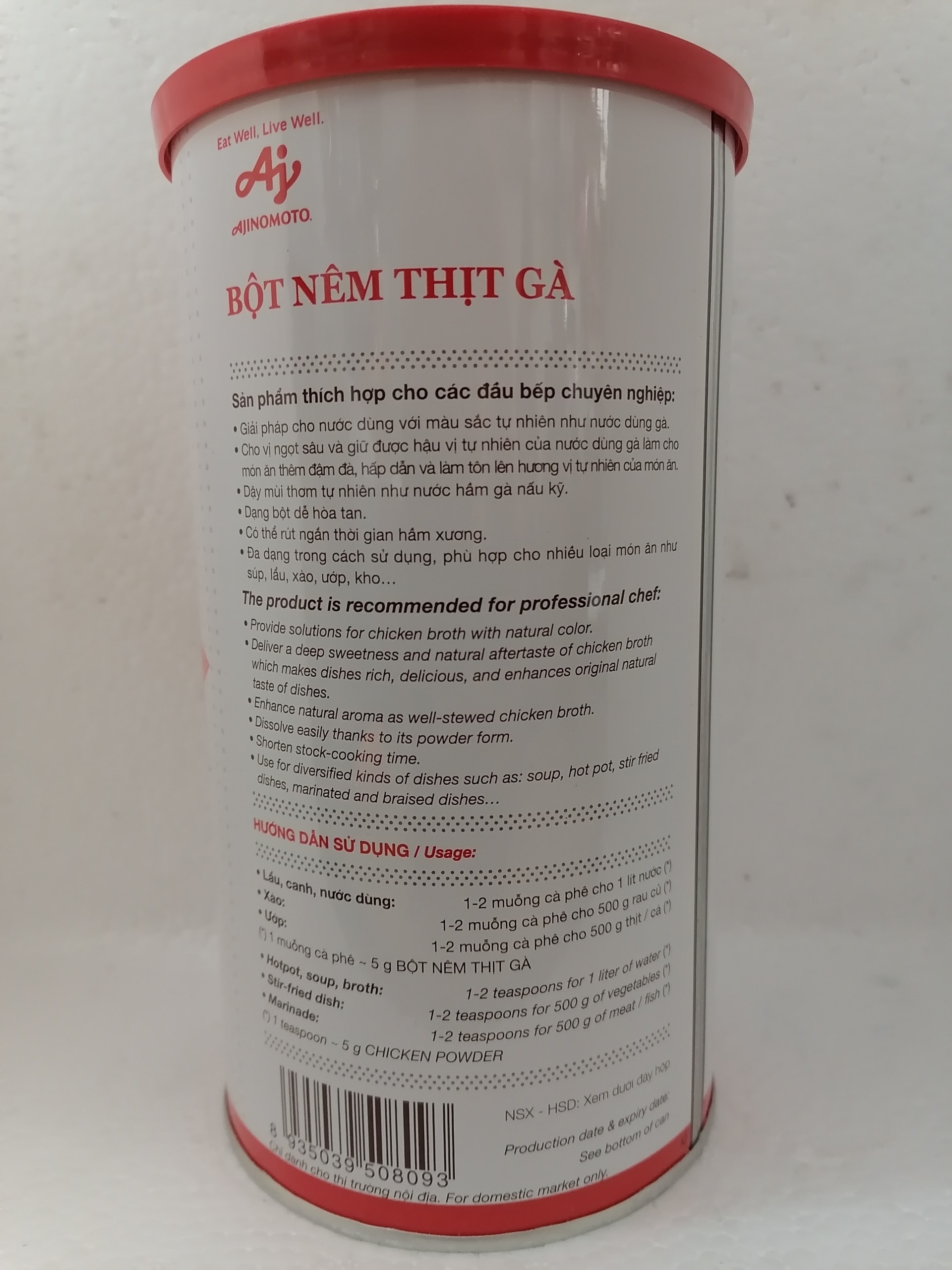 [HỘP 1 Kg] BỘT NÊM THỊT GÀ [VN] AJINOMOTO Chicken Powder (bph-hk)