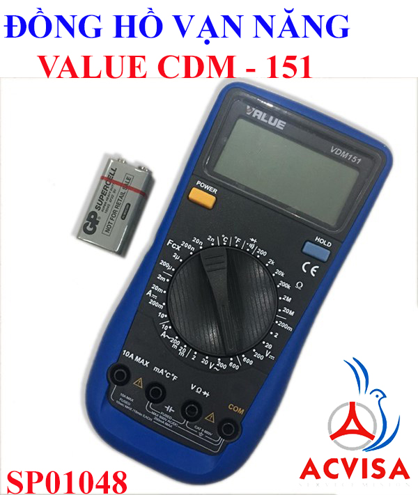 ĐỒNG HỒ VẠN NĂNG VALUE VDM 151