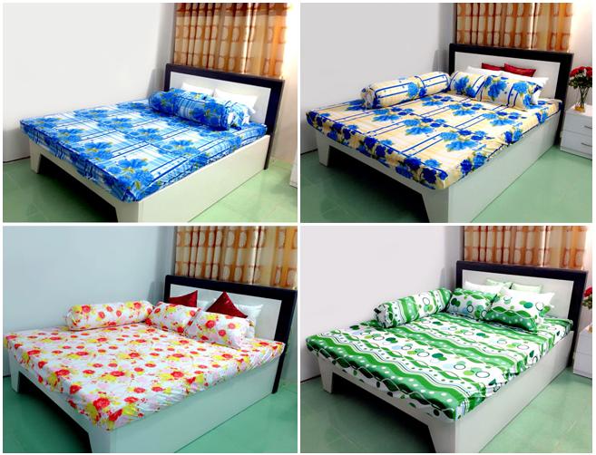 Drap nệm, ga nệm cotton bền đẹp 1.2m*2m (giao màu ngẫu nhiên)