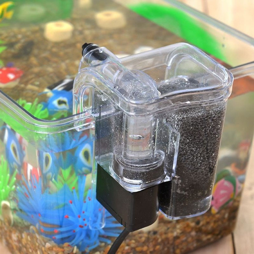 Bể cá mini để bàn COMBO ĐẦY ĐỦ Hồ Lọc Đèn kèm phụ kiện