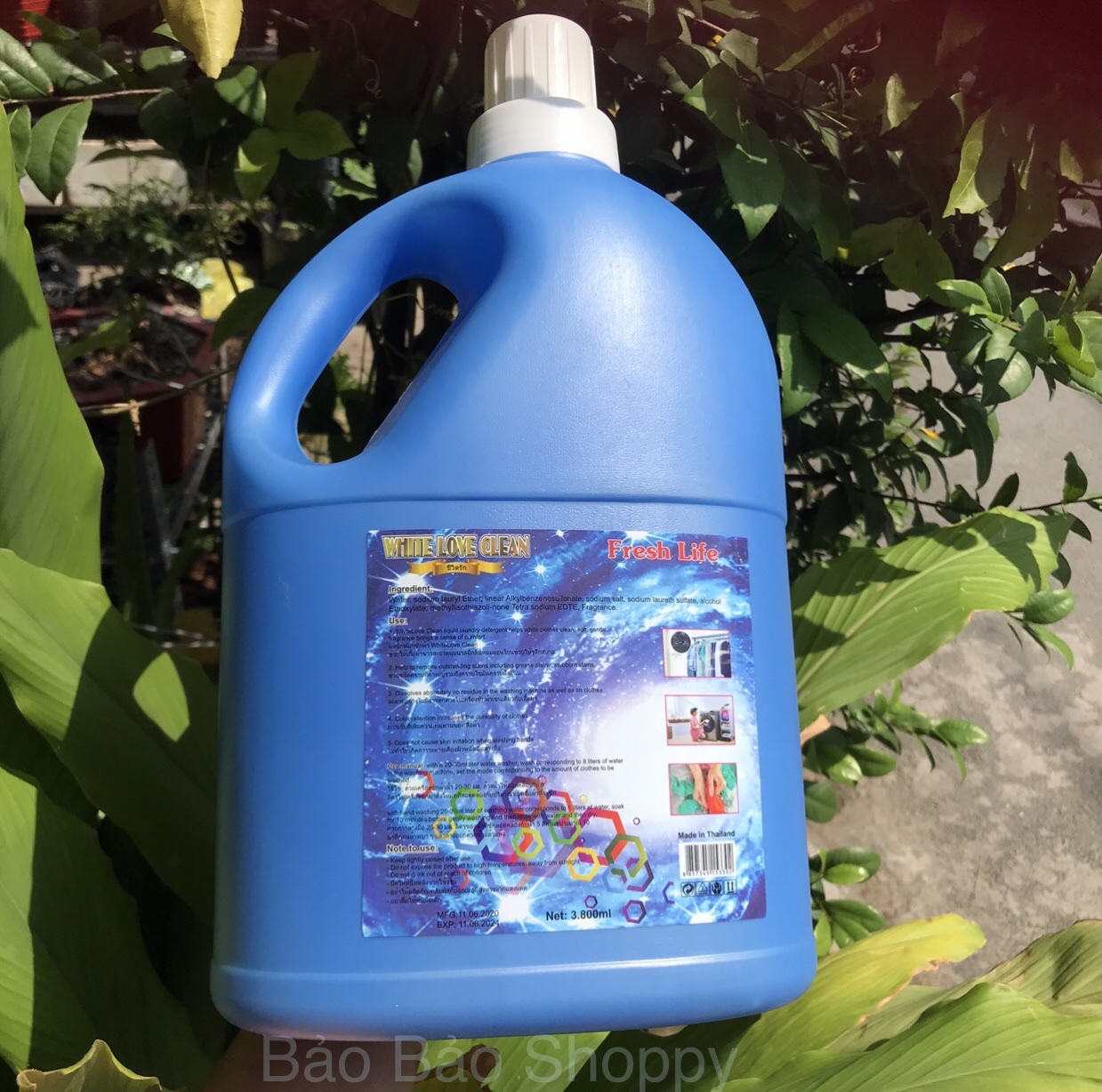 Nước giặt xả White Love Clean- can 3,8 lít