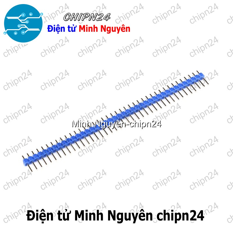 [3 cây] (H54) Header Hàng rào Đực Đơn Thẳng 2.54MM 1x40p (Đen/Đỏ/Vàng/Xanh Lá/Dương/Trắng) - [Chọn Loại] - HHH.00081