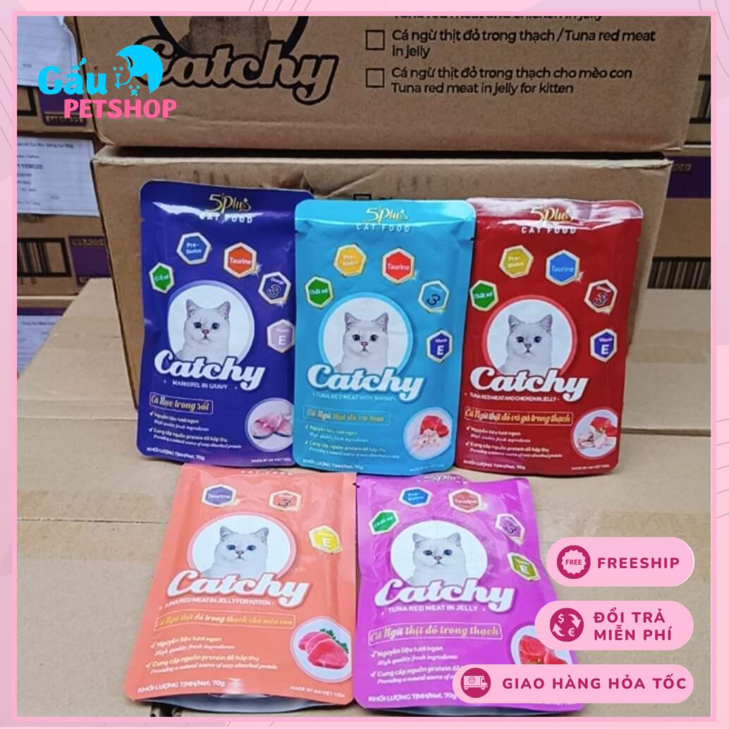 Pate cho mèo 5Plus Catchy gói 70g