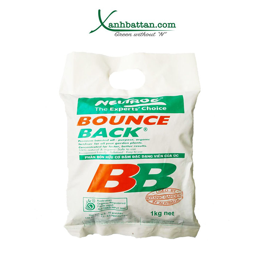 Phân Hữu Cơ Bounce Back Nhập Khẩu Từ Úc Túi 1 Kg
