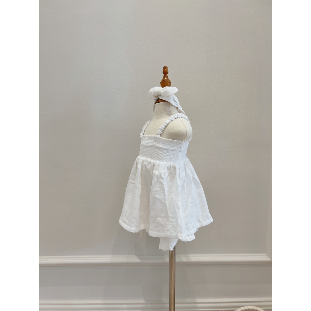 Elle Muslin Set Macro & Micro (Bộ Quần Áo Hai Dây Xô Bé Gái)