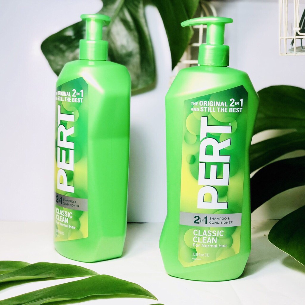 Dầu Gội Xả Pert Plus 2 In 1 Classic Clean 1000ml