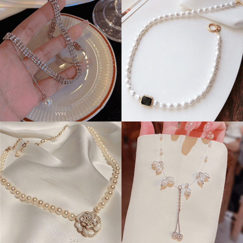 Dây chuyền đính đá basic thời trang sang trọng dành cho nữ Annie C79