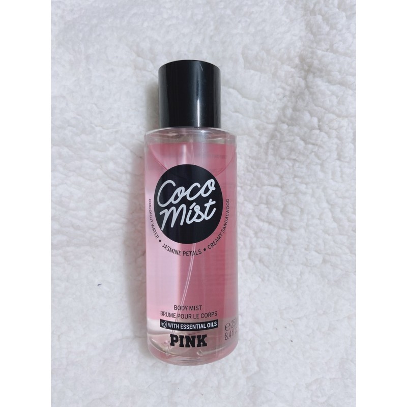 {Chuẩn Auth} {Bill Mỹ} Pink Coco Mist Xịt thơm toàn thân hương nước hoa Victorias Secret Pink Body Mist 250ml