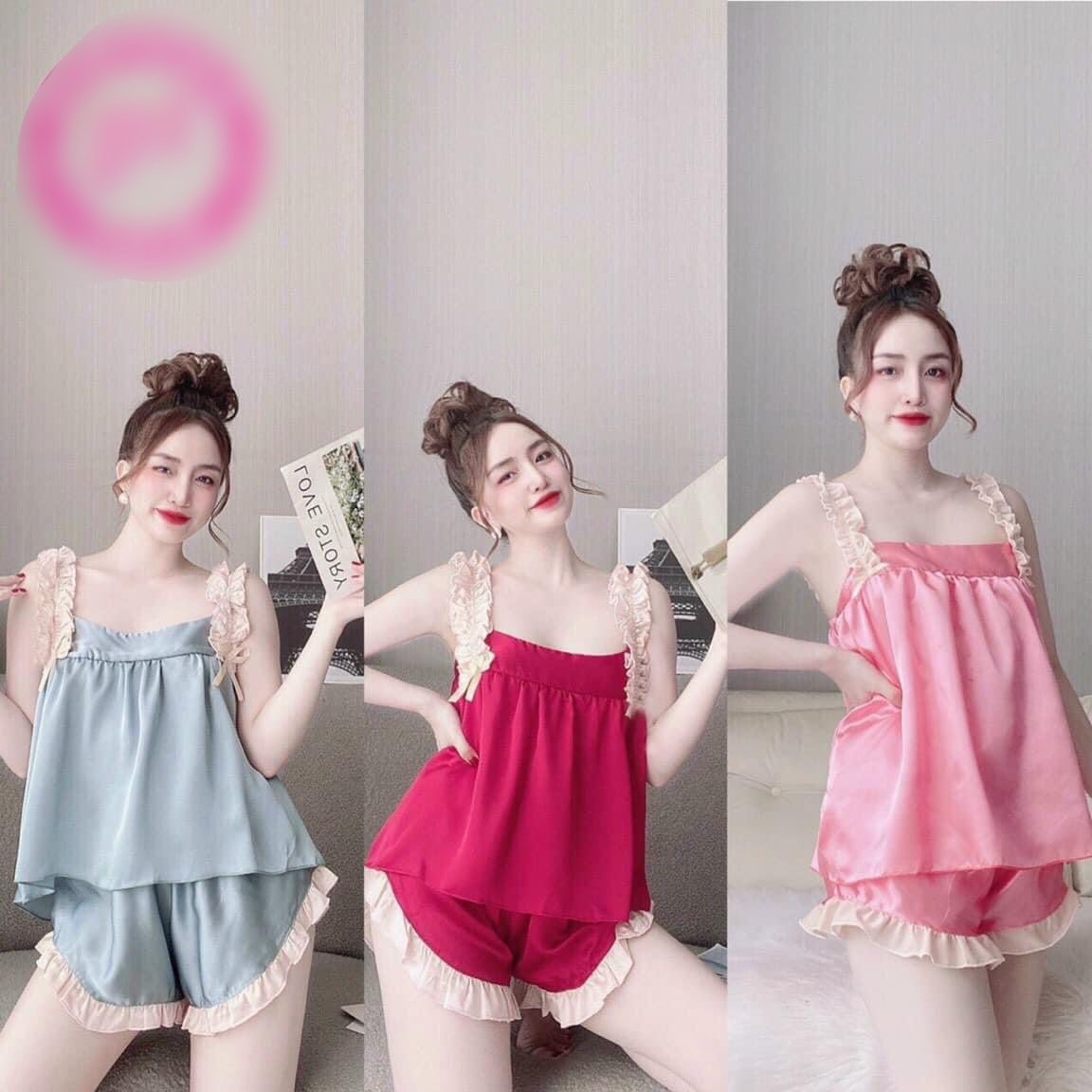 Set bộ tơ satin xin mịn freesize dưới 60kg nguyên khánh store
