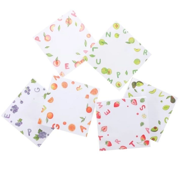 Giấy Nhớ 100 tờ Giấy Note Giấy Ghi Nhớ  Hình Trái Cây Cute Dễ Thương Cho Học Sinh Sinh Viên Văn phòng