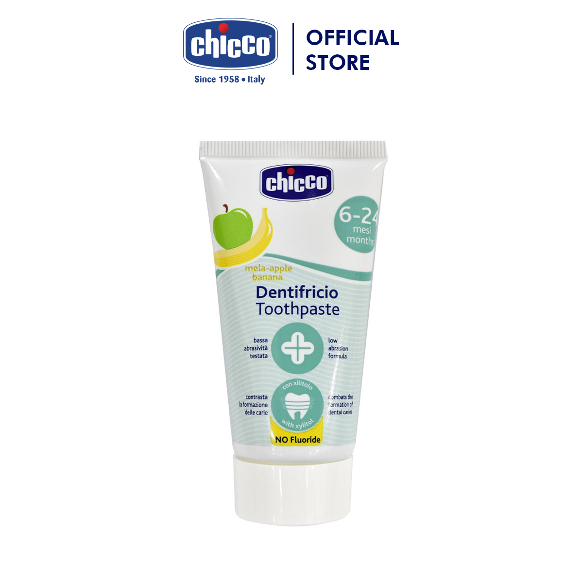 Kem đánh răng hương Chuối - Táo Chicco 6M+