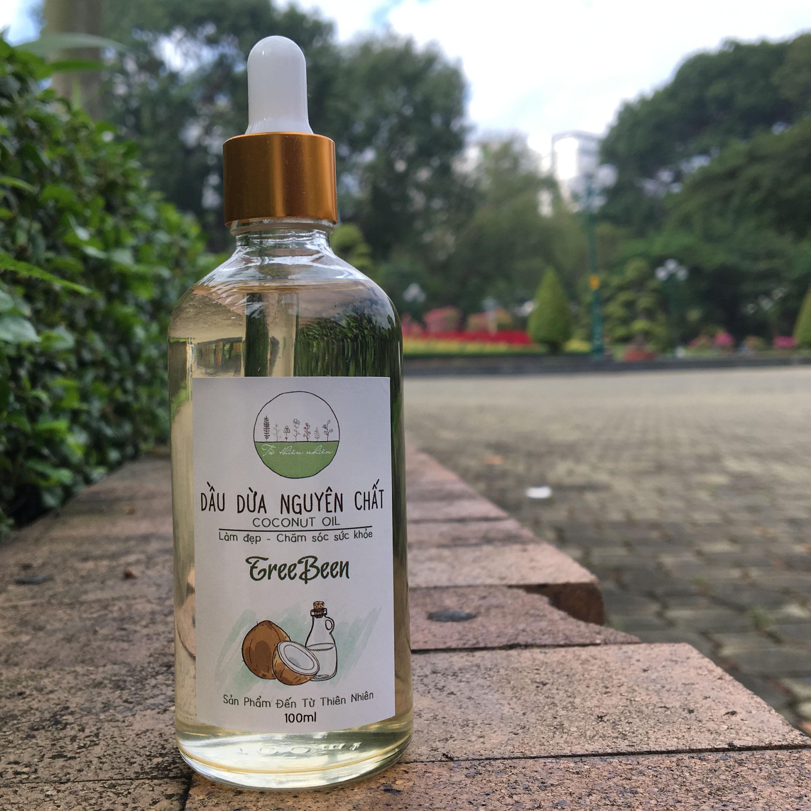 [HCM]Dầu dừa nguyên chất TreeBeen (nhà làm) 100ml Tuthiennhien