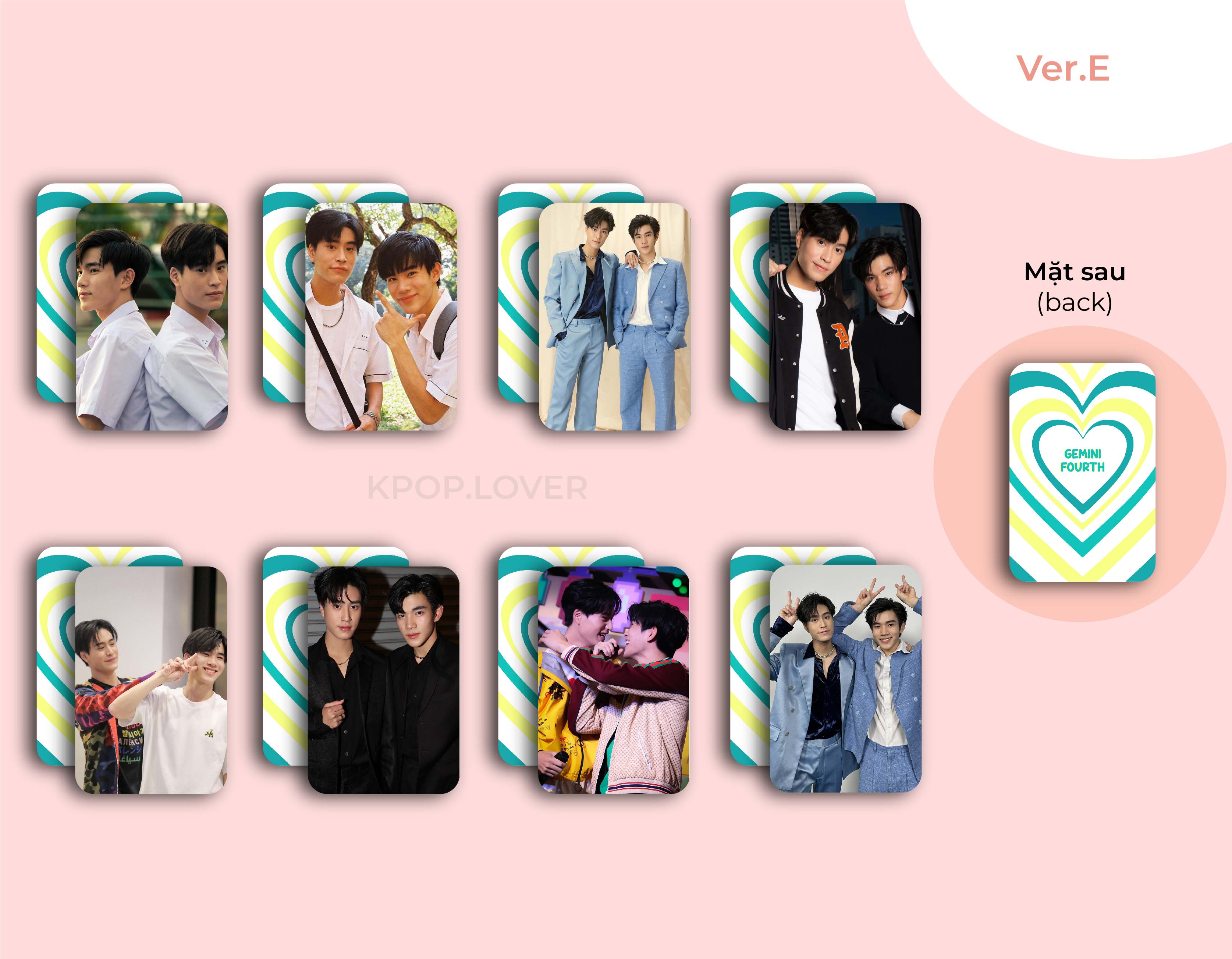 SET 8 CARD BO GÓC GEMINIFOURTH