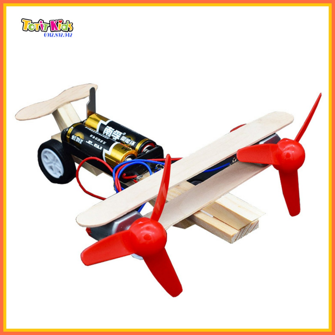 Máy bay mô hình tự lắp ráp, 2 cánh quạt,