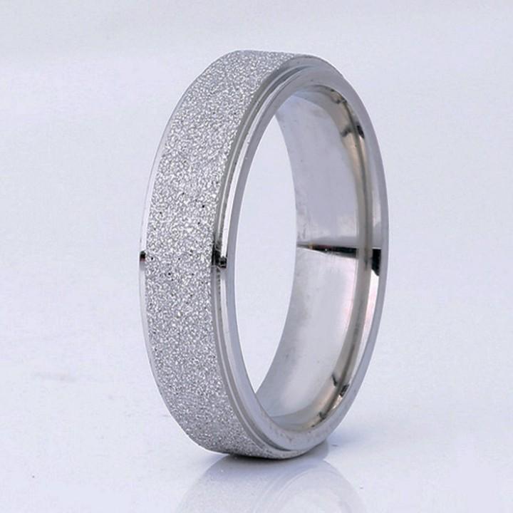 Nhẫn Nam Titan Phun Cát Không Đen TT 1192