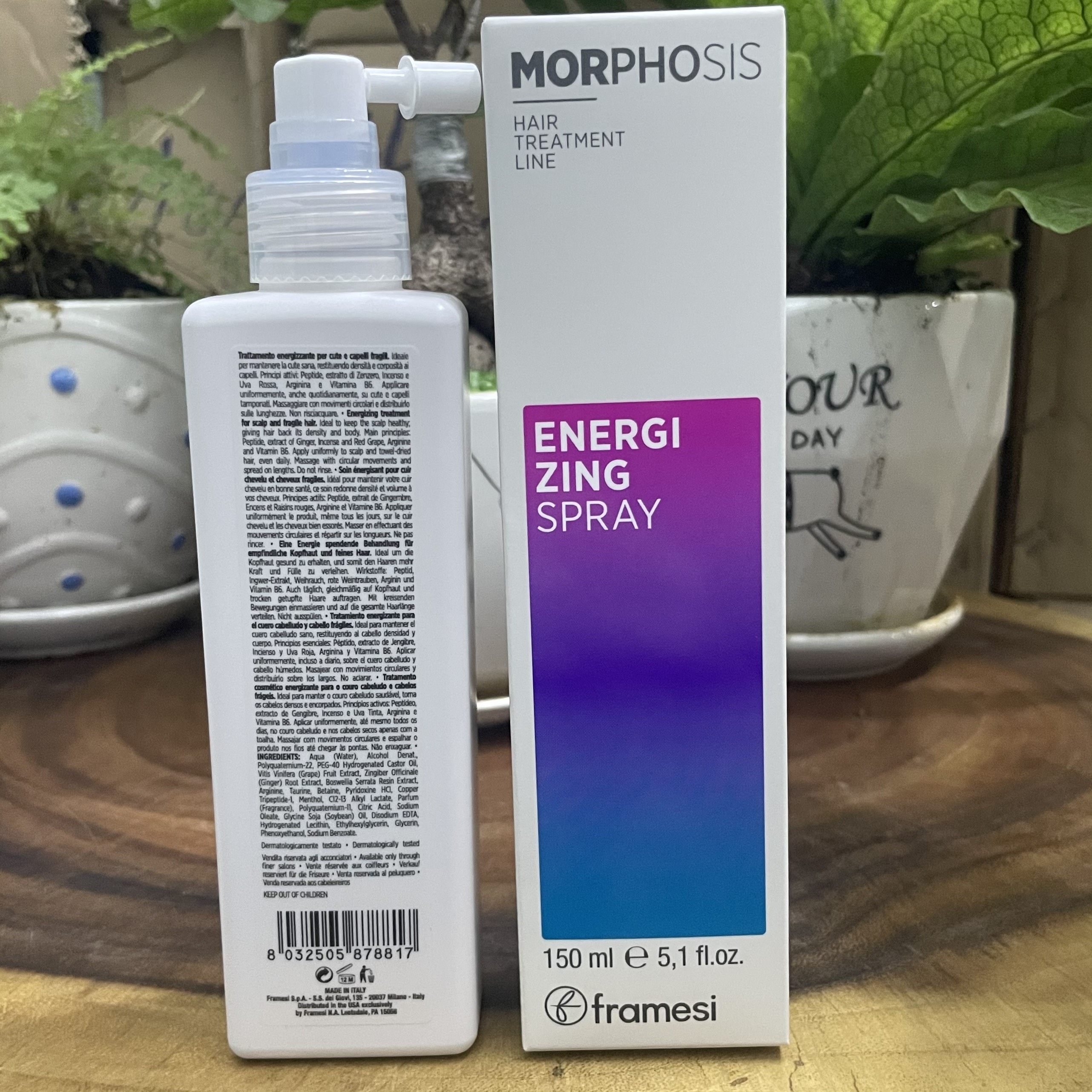 [HCM]Xịt dưỡng ngăn rụng và kích thích mọc tóc FRAMESI MORPHOSIS ENERGIZING SPRAY 150ML