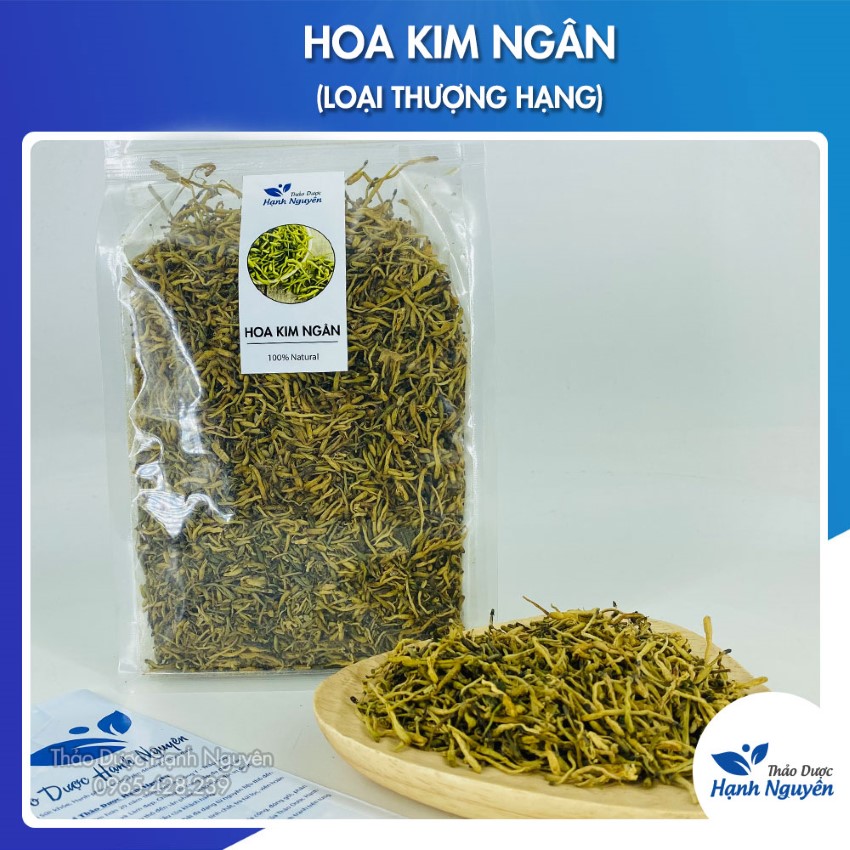 Hoa Kim Ngân Thượng Hạng 500g (Có hút chân không), nụ to đều, pha trà giải nhiệt cơ thể