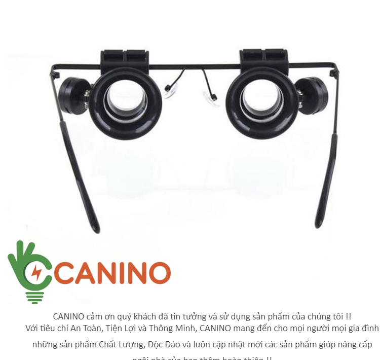 Kính lúp đeo mắt có đèn v1