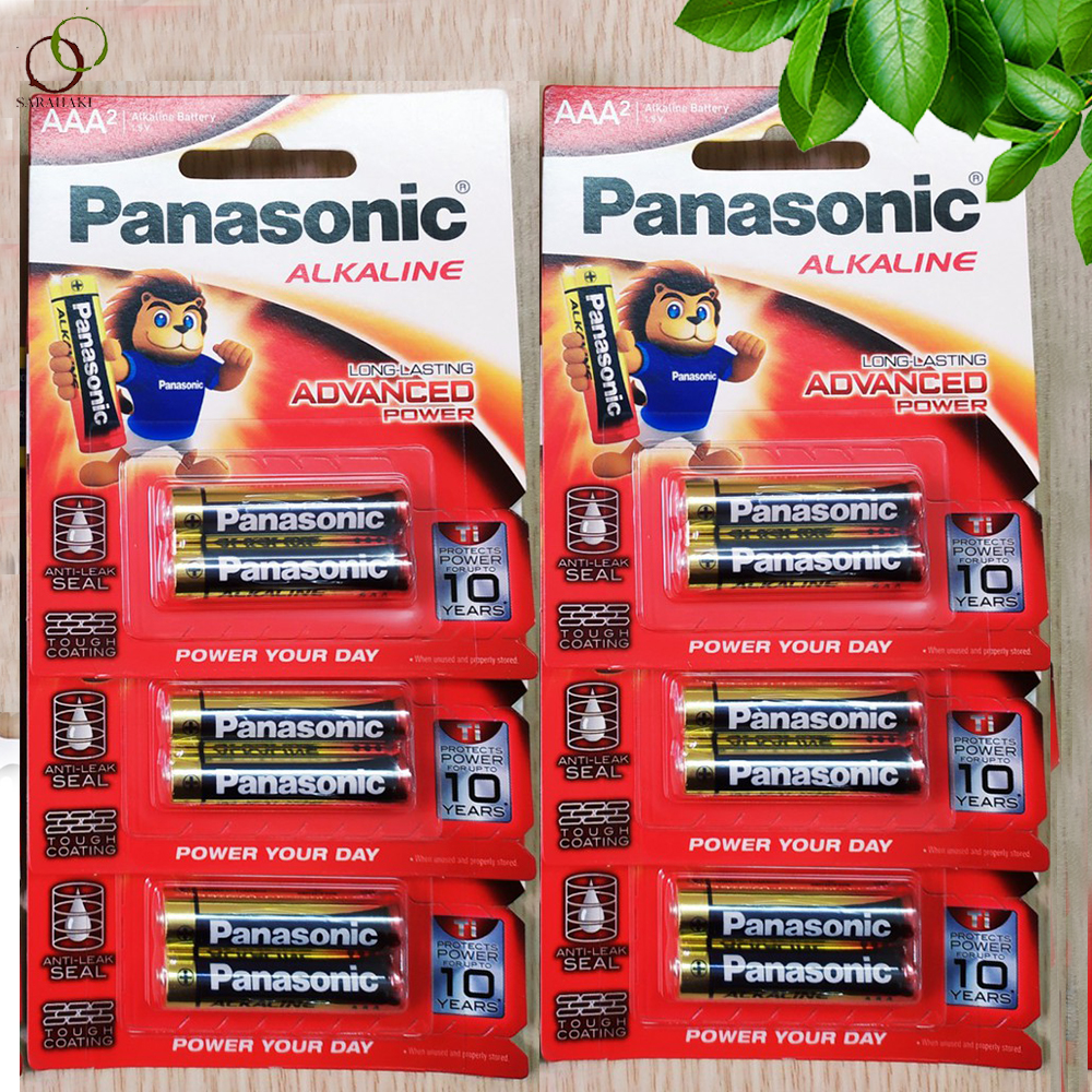 Combo 10 vỉ pin AAA Panasonic Alkaline (1 vỉ 2 viên) chính hãng