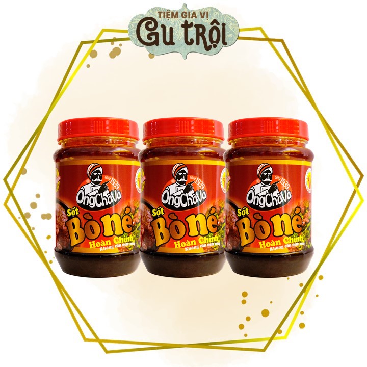 Combo 3 Hũ Sốt Bò Né Ông Chà Và 220gram