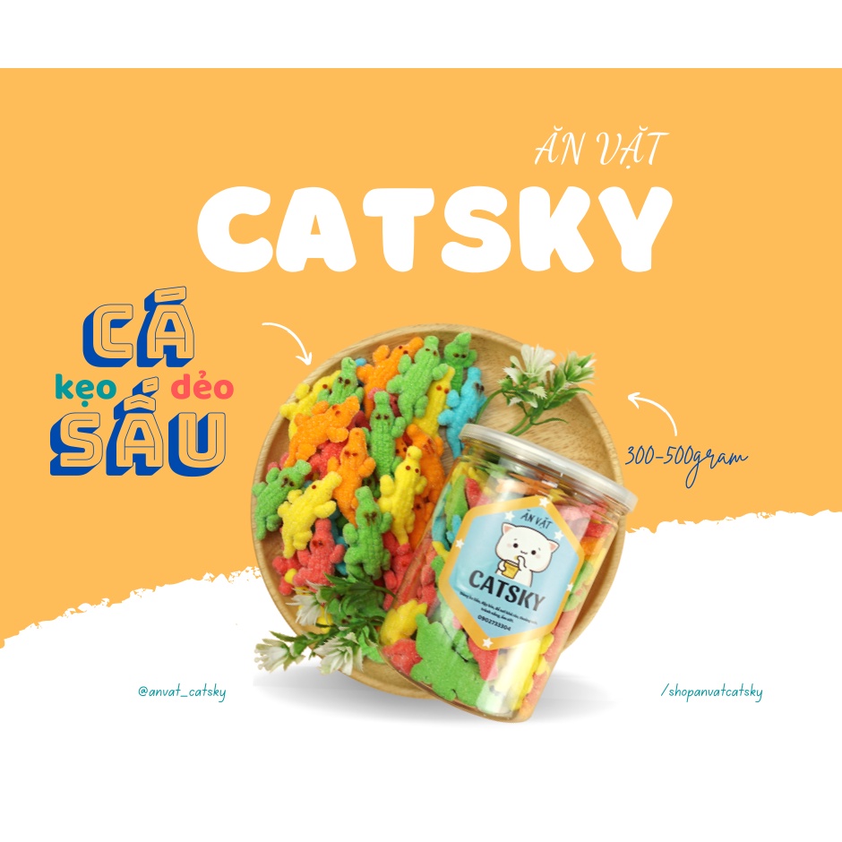 Kẹo Dẻo cá Sấu Catsky 300g