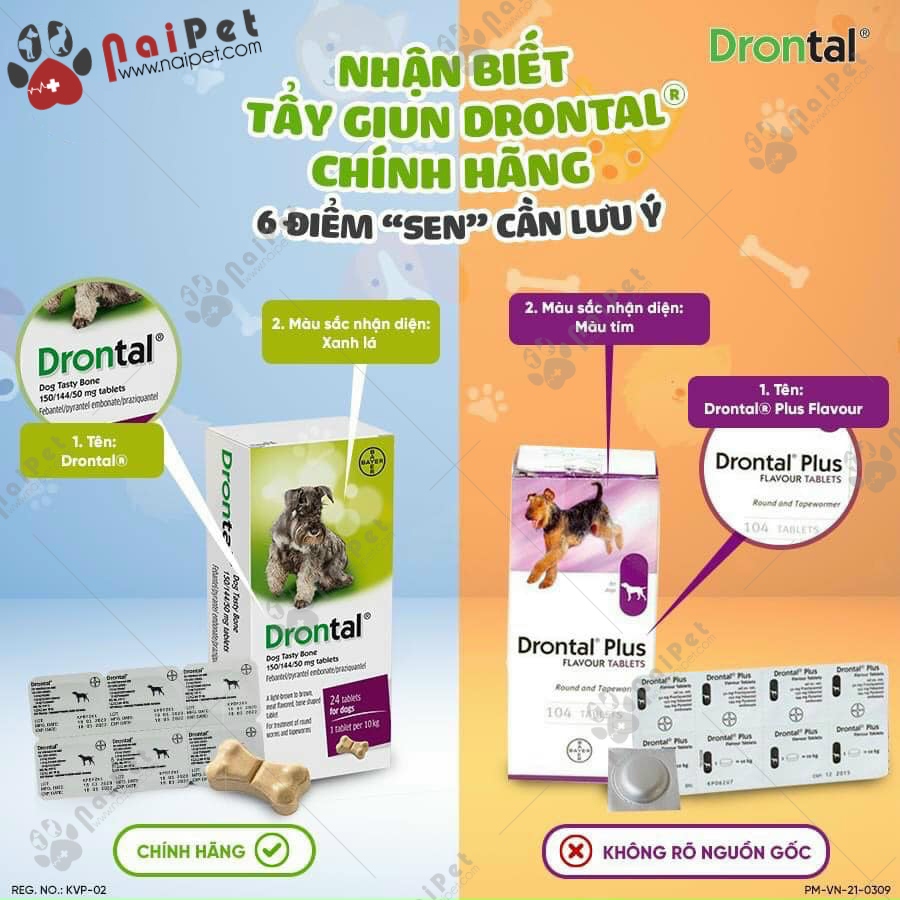 Viên Tẩy Giun Sán Cho Chó Drontal Plus Hãng(1 viên )