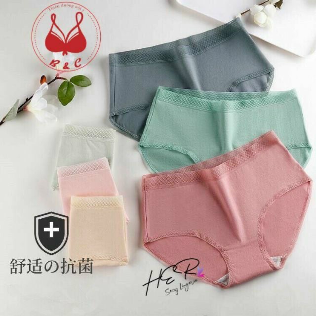 COMBO 10 QUẦN LÓT COTTONG CẠP LƯỚI SIÊU CAO CẤP