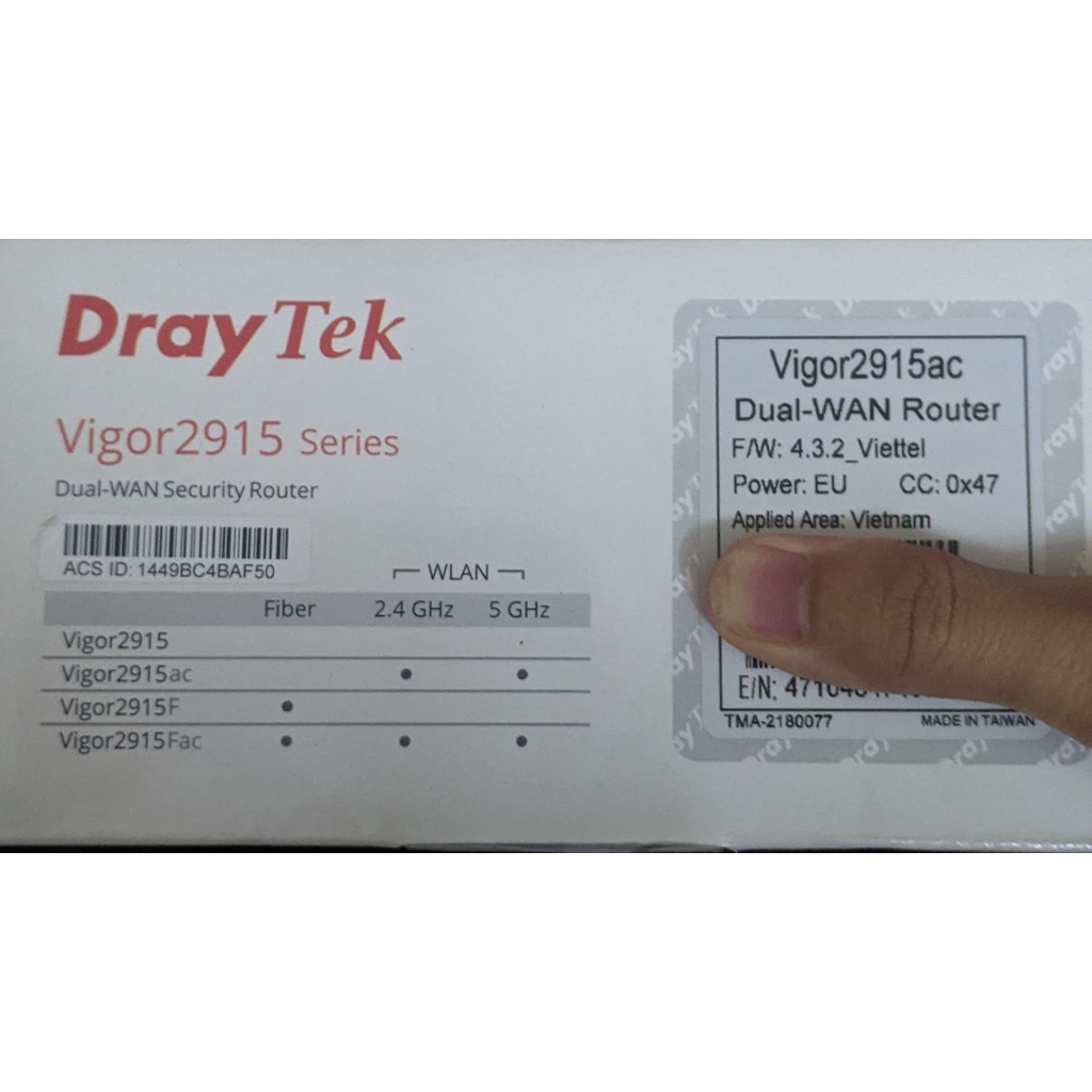Thiết bị mạng modem Draytek 2915ac