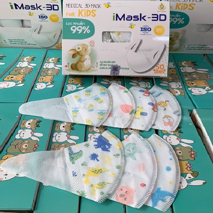 Khẩu trang y tế cho bé hộp 50 cái - khẩu trang y tế cho bé