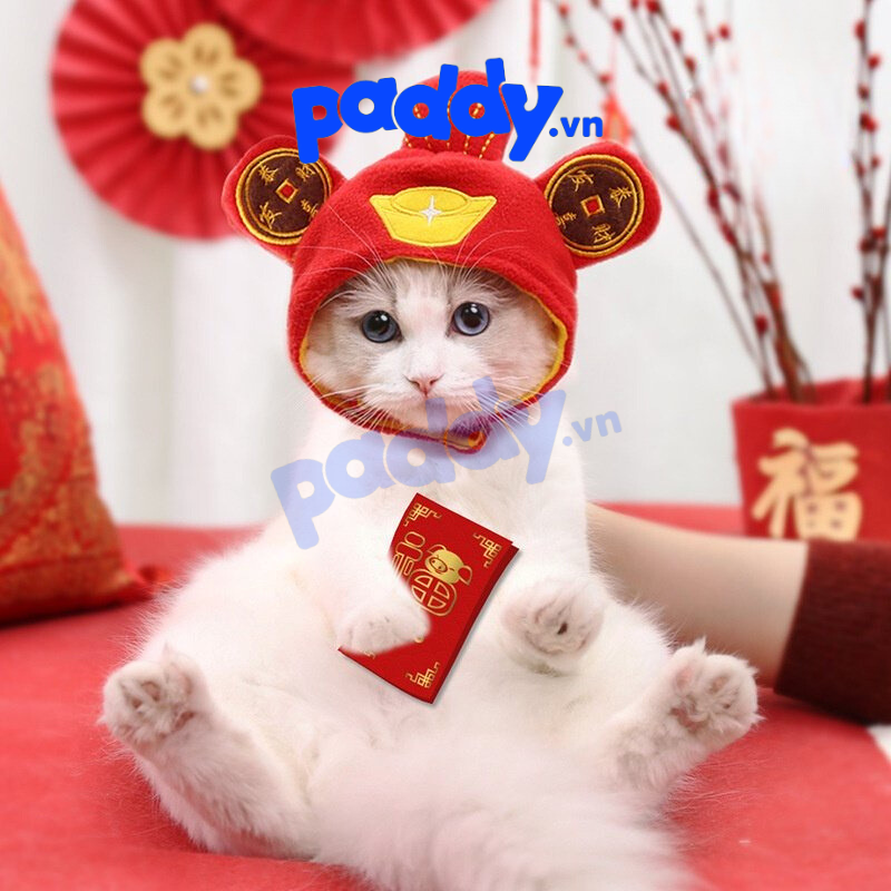 Nón Vải Dễ Thương Cho Chó Mèo