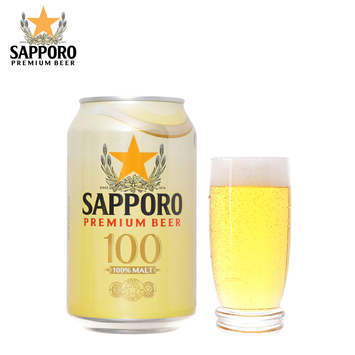 Combo 6 lon bia Sapporo Premium Beer 100 [330ml]