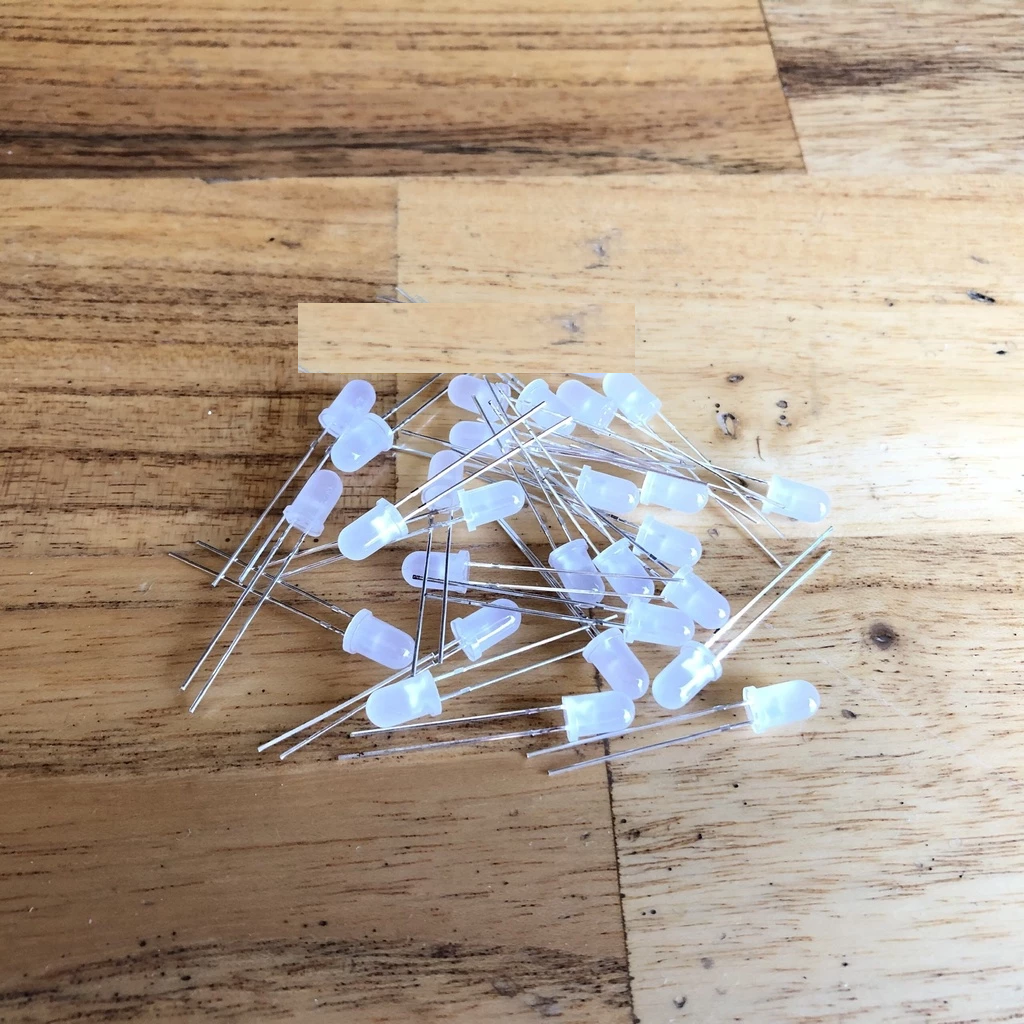 ( 20 cái) Bóng led đục, báo nguồn led 5mm