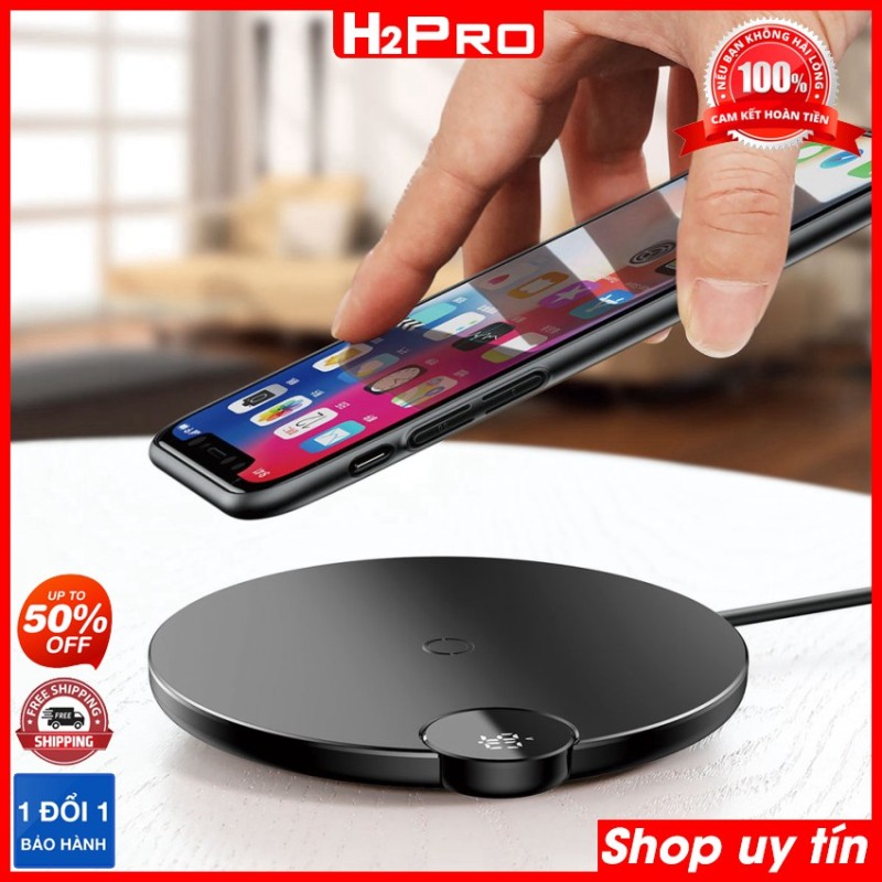 [RẺ VÔ ĐỊCH] Đế sạc không dây BASEUS BSWC-P21 10W màn hình LED đa năng cho điện thoại Android/ iOS