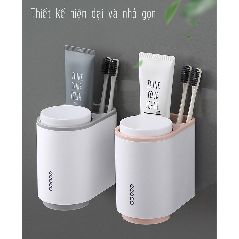 Kệ để Bàn Chải Kem Đánh Răng Mini Ecoco dán cường lực siêu chắc